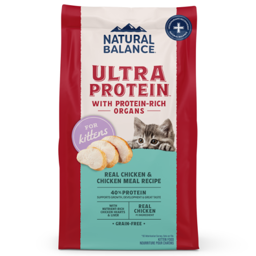 [斷貨中, 未有返貨日期, 可預訂等貨到] Natural Balance Ultra Protein Real Chicken & Chicken Meal Recipe [for Kitten] 3lb 雪山牌 無穀物頂級系 雞肉幼貓糧 {原裝行貨} (00686)